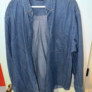 Faded Glory Authentic Blue Denim Shirt